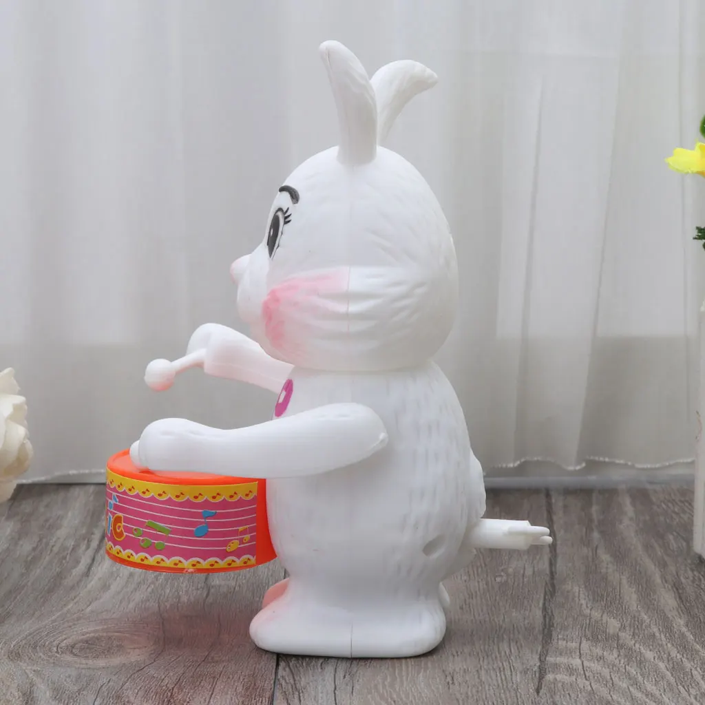 Кролик барабанная игрушка Заводной развивающая игрушка подарок для ребенка