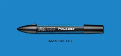 Winsor Newton Pro маркер дизайн Promarkers синий тон - Цвет: azure