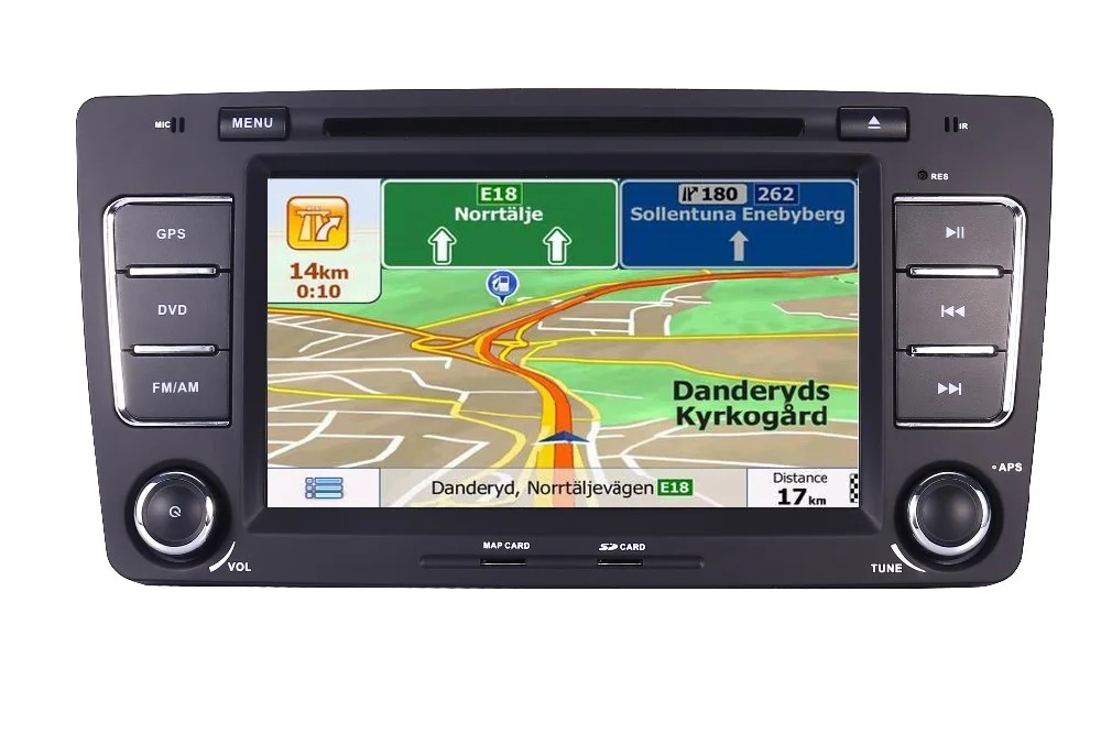 Автомобильный DVD-видеоплеер 2 Din 7 дюймов для SKODA Octavia 2009-2013 CANBUS 3G GPS-навигация Bluetooth
