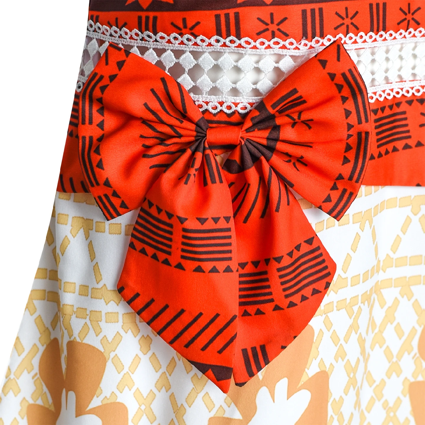 Sunny Fashion платья для девочек Цветок Девушка Платье Моана Костюм Мультфильм Косплей