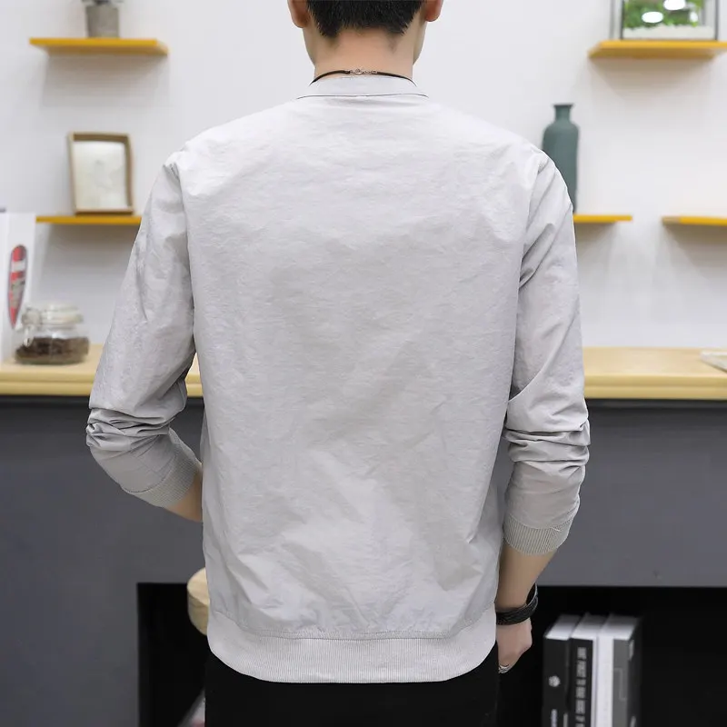 Мужская ветровка с длинным рукавом WWKK повседневная легкая куртка защитой от