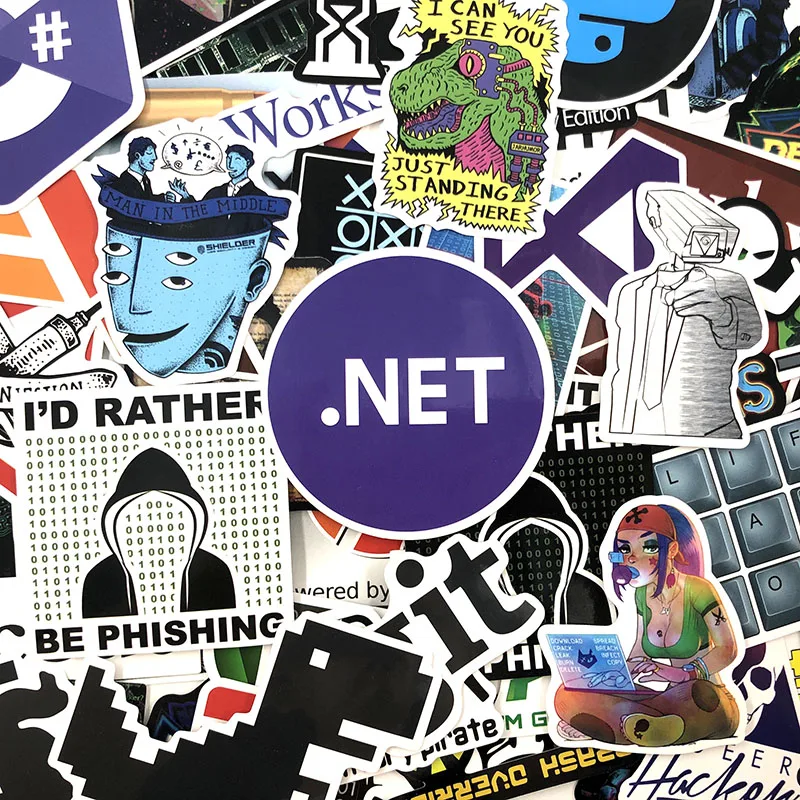 72 шт./упак. программист Стикеры s хакер для ноутбука аниме телефон Тетрадь