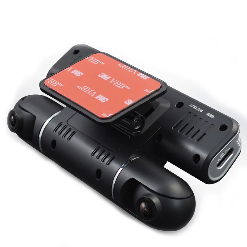 Видеорегистраторы для автомобилей Камера Двойной объектив видео Регистраторы