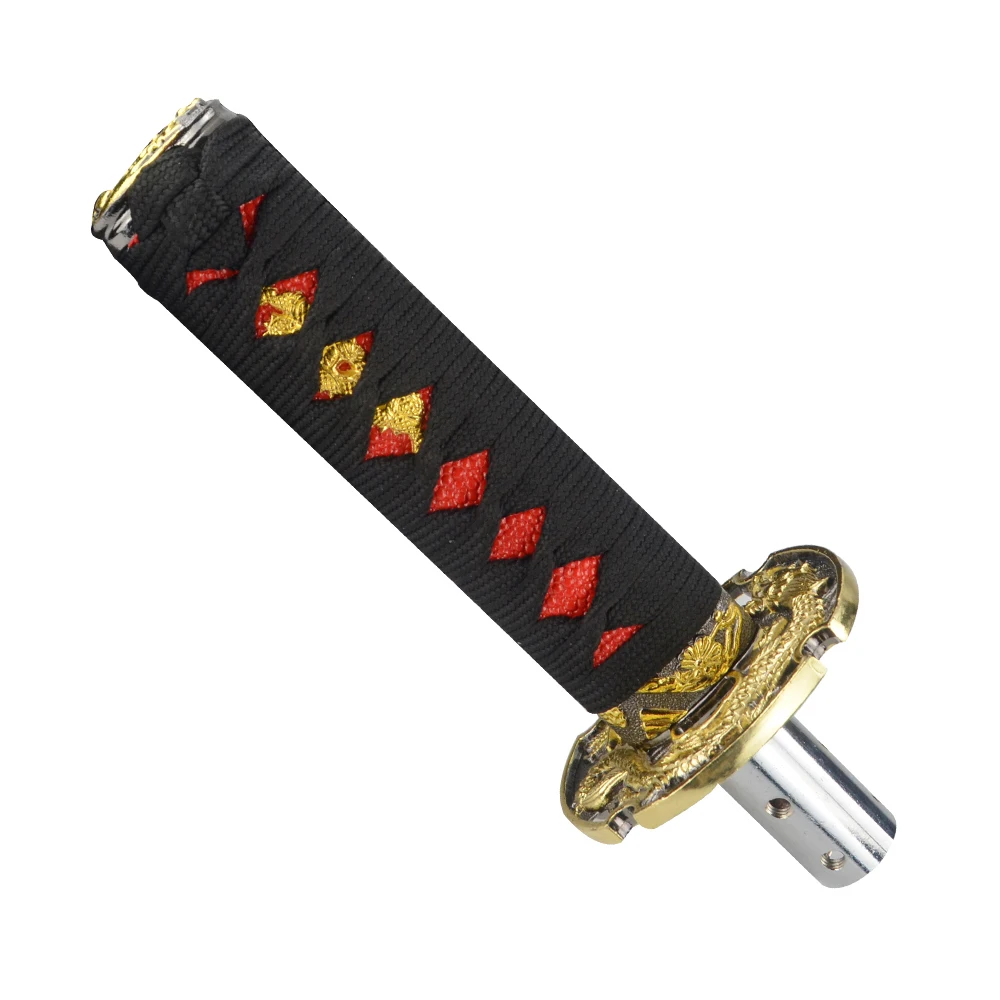 PQY-Универсальный JDM короткий самурайский золотой дракон меч ручка переключения