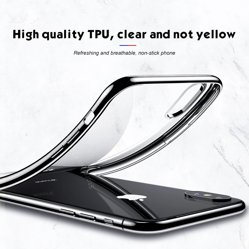 New Full Cover Plating Case For iPhone XR XS Max Soft TPU Protective Cases 8 7 6 6S Plus X Bag Coque |