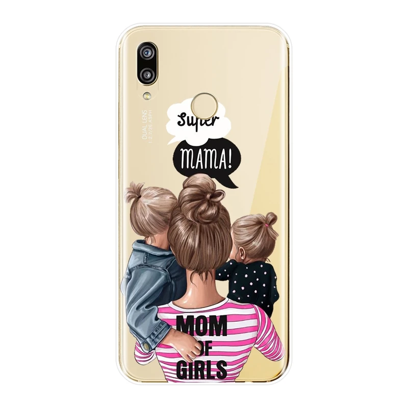 No.3 Чехол для девочки, ребенка, женщины, мамы, для huawei P20 Lite Pro P9 P10 P Smart Plus P8 P9 Lite Mini, Мягкая силиконовая задняя крышка, чехол для телефона - Цвет: No.3
