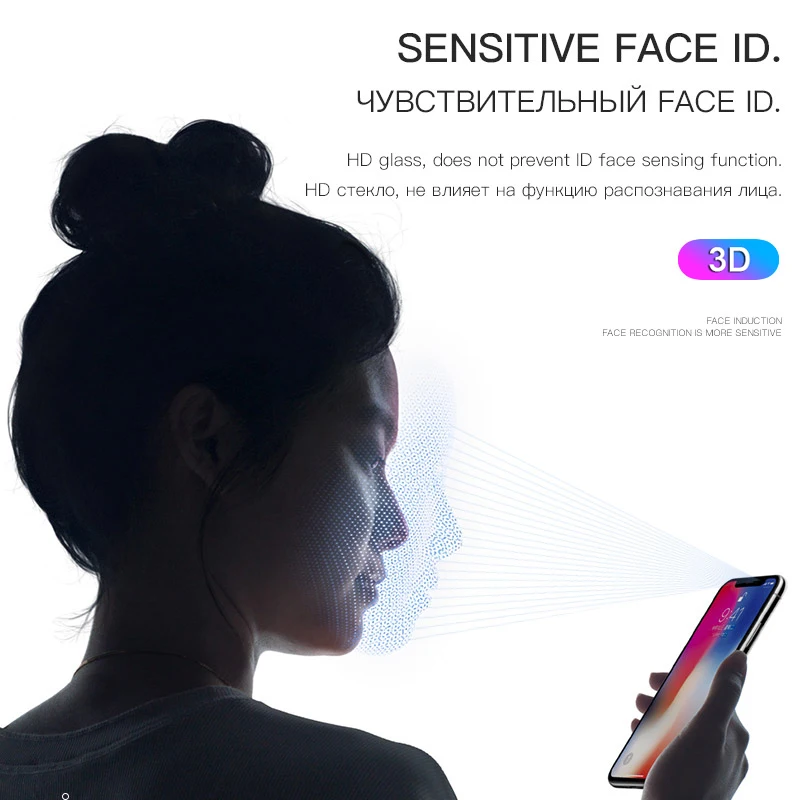 HOCO для Apple iPhone X 10 Full HD закаленное Стекло фильм Экран протектор Защитная 0 2 мм 3D