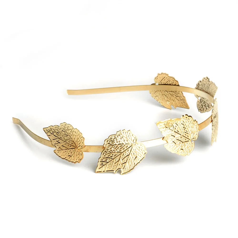 Повязка для волос в стиле барокко с кленовыми листьями|baroque leaves headband|headpiece jewelryfashion