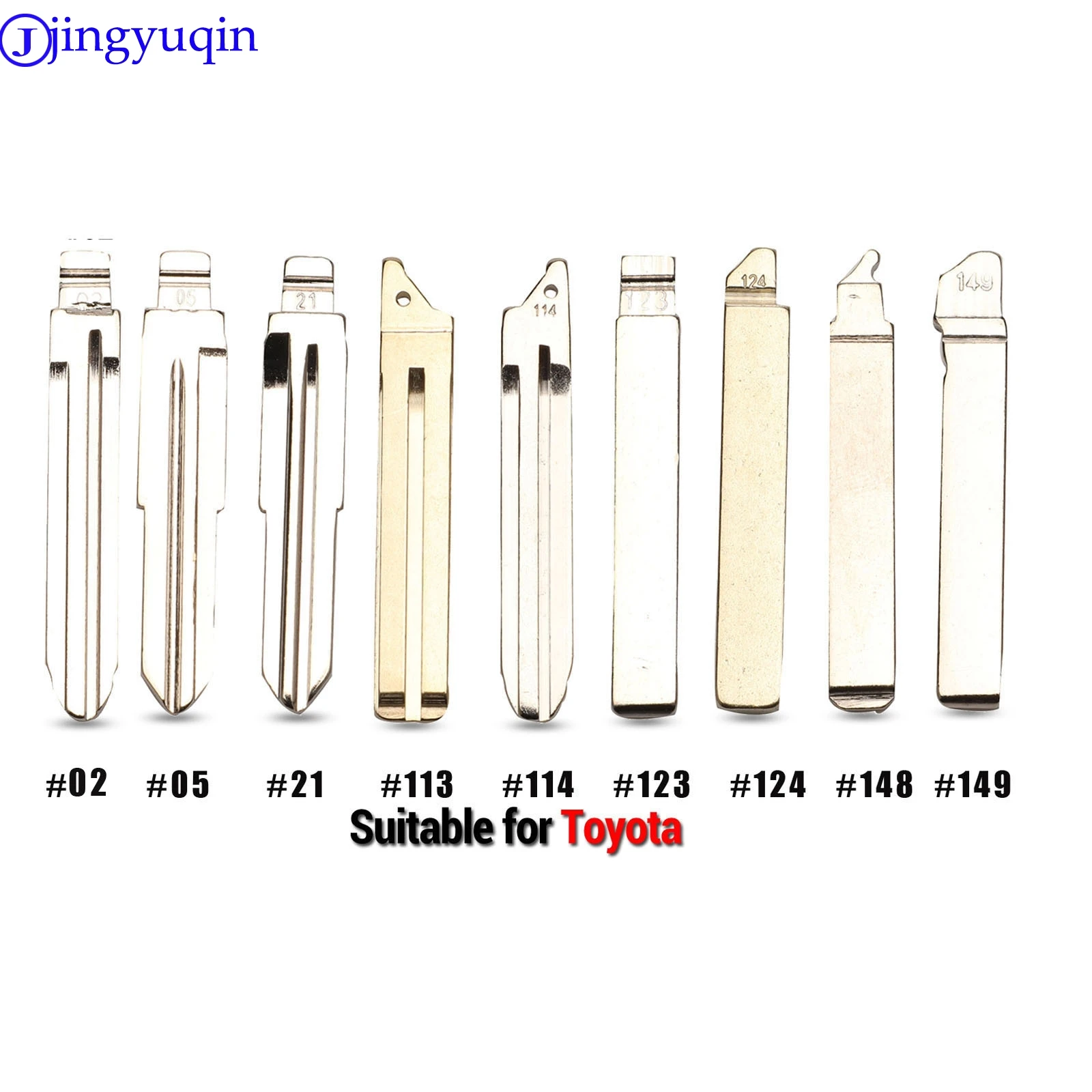 Jingyuqin 10p #02 #05 #21 #113 #114 #123 #124 #148 #149 Автомобильный ключ Ucut Blade для TOYOTA CAMRY RAV4 Corolla PRADO YARIS