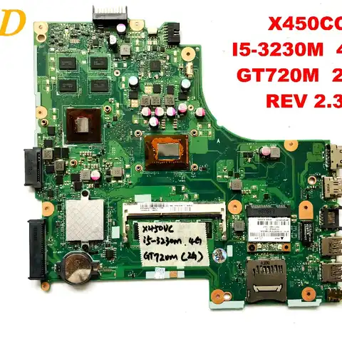 Оригинальная материнская плата ASUS X450CC для ноутбука X450CC I5-3230M 4 Гб GT720M 2 Гб REV 2,3 тестирование хорошая Бесплатная доставка