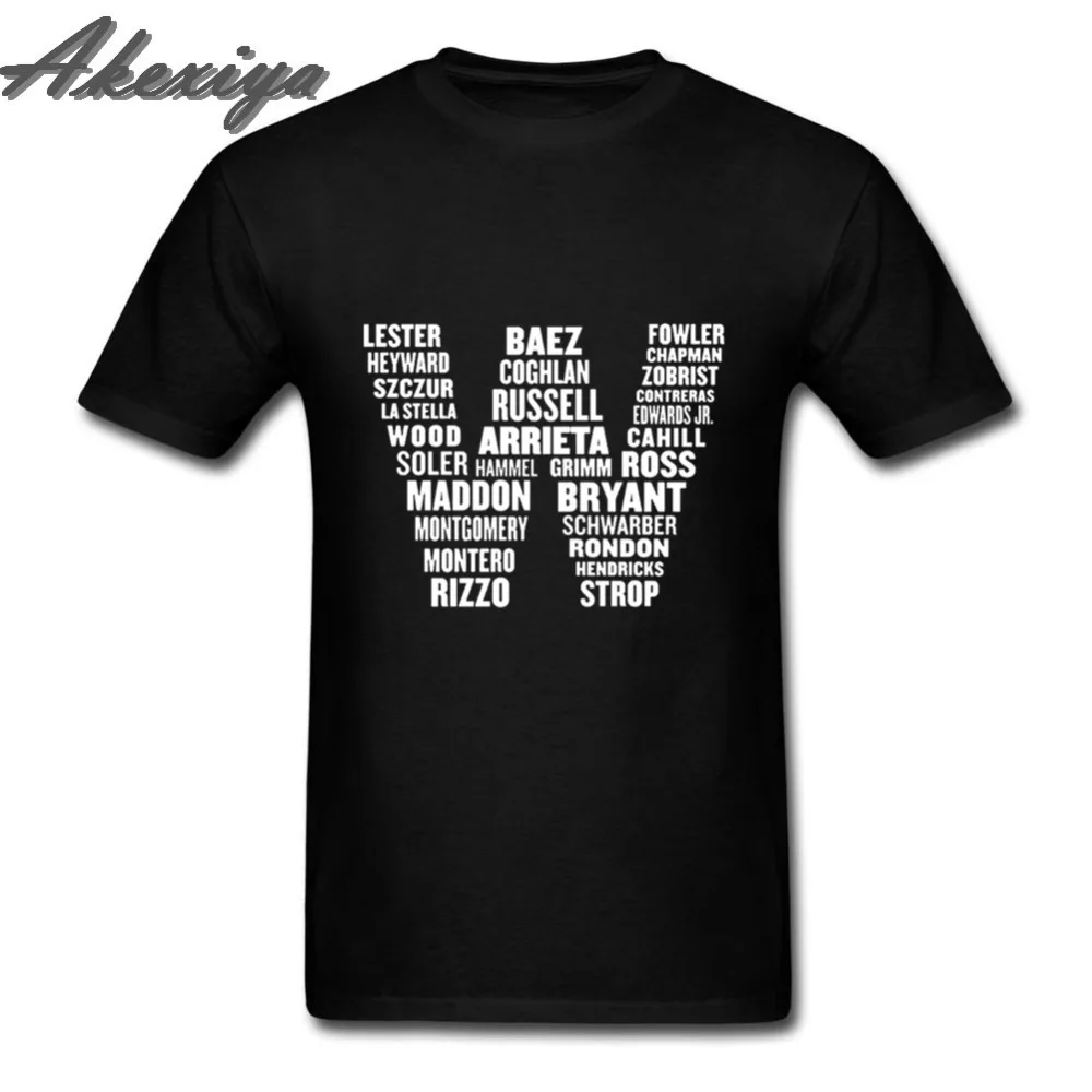 Футболка homme Chicago Cubs W Flag name компрессионная рубашка из хлопка с коротким рукавом