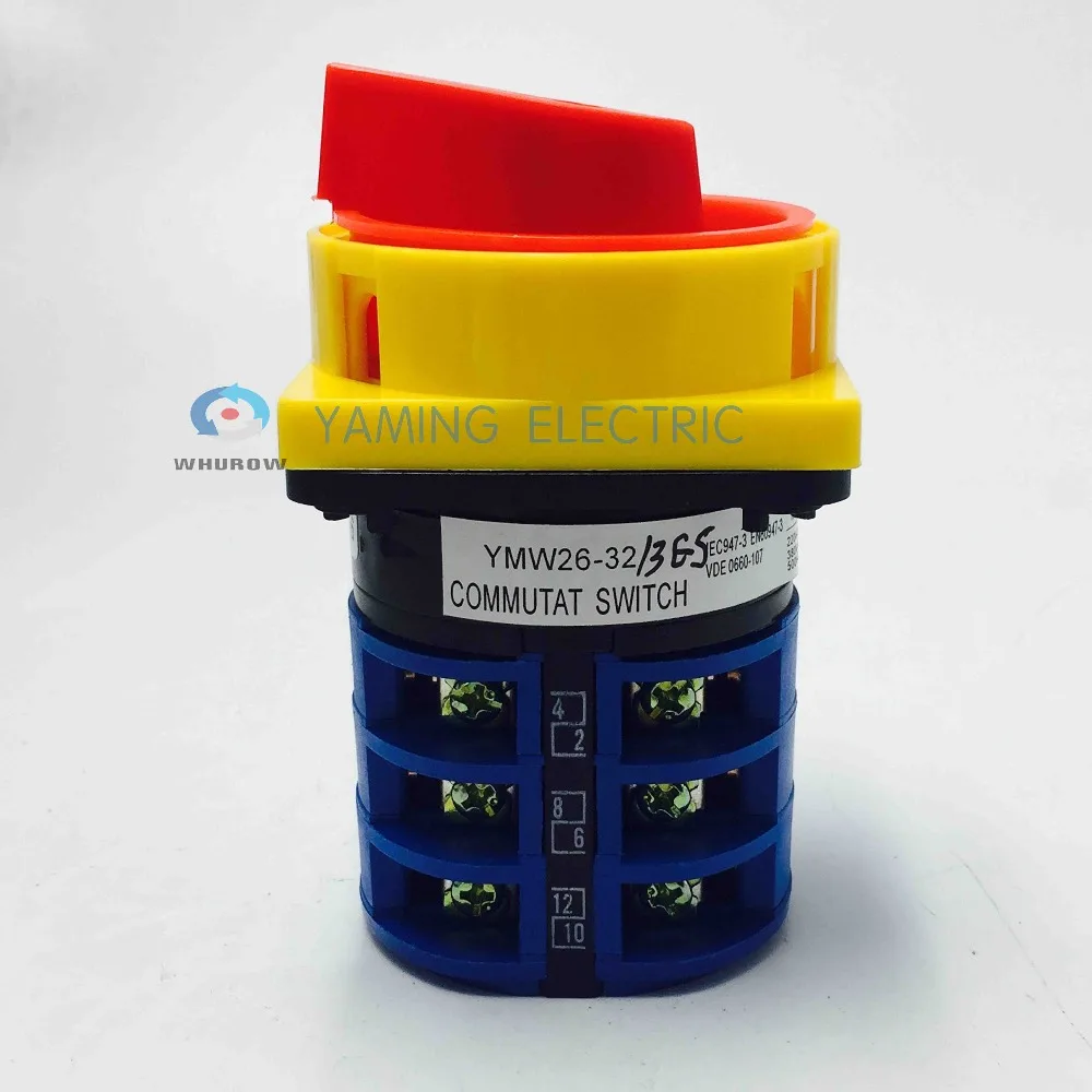 Yteam Electric LW26GS 32/04 3 кулачковый переключатель блокировка поворотный выключатель ВКЛ 2 положения узла