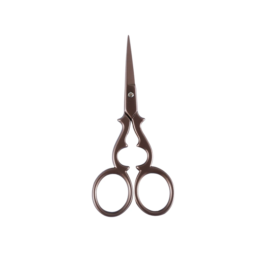 dark brown LMDZ Ретро Вышивка крестиком портновские ножницы европейские из нержавеющей стали тыквенные Ножницы для вышивки шитья Рукоделие швейные инструменты - Цвет: dark brown