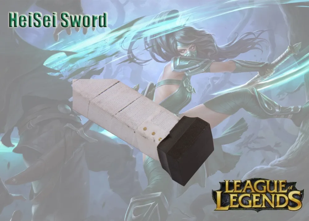 Косплэй меч Лига Легенд Akali ниндзя Аниме игры Real катана углеродистой Сталь|league