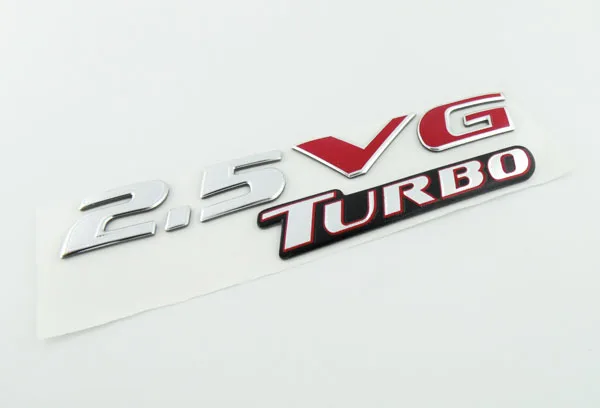 Автомобильная эмблема turbo 2 5 VG|Наклейки на автомобиль| |