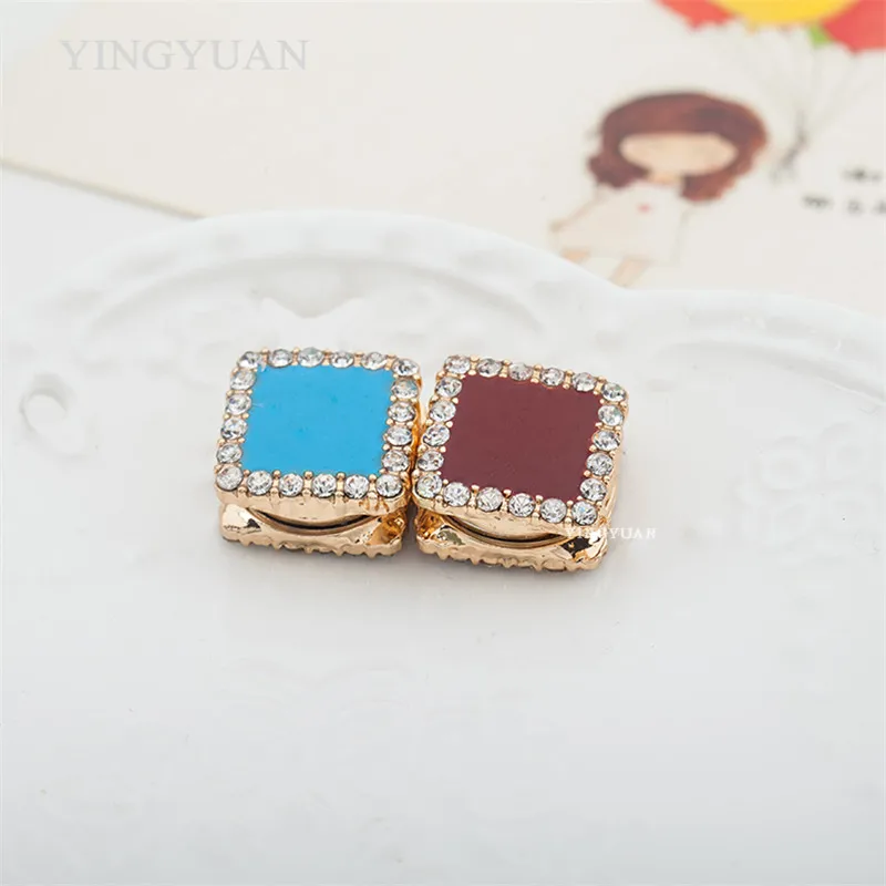 XT61 оптовая продажа площади магнит Броши Модные двусторонний модные брошь женщин