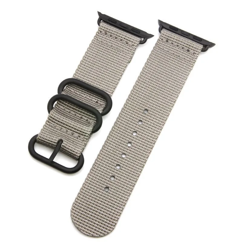 Ремешок для Apple Watch Band 42 мм 38 нейлоновый сменный Браслет с металлической застежкой