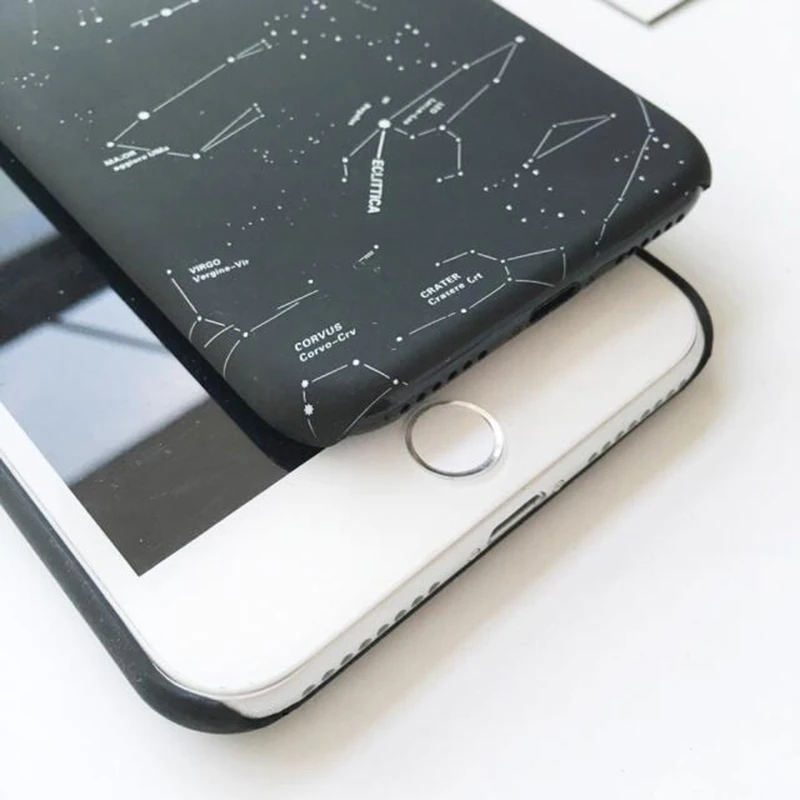 Милый чехол для телефона с изображением созвездия Луны для iphone XS Max X XR 8 7 6 S Plus 5 5S SE чехол s Ретро Вселенная серия задняя крышка Капа
