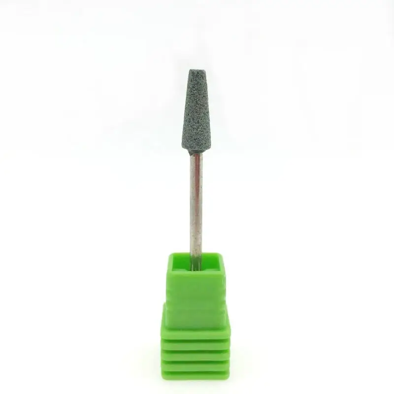 Green-1pc 4 шт./компл. керамический камень ногтей сверло Фрезерный резак чистый Маникюр для электрического ногтей дрель инструмент салонные аксессуары - Цвет: Green-1pc