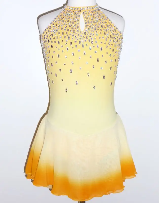 Бесплатная доставка платье для фигурного катания на коньках/скручивающееся