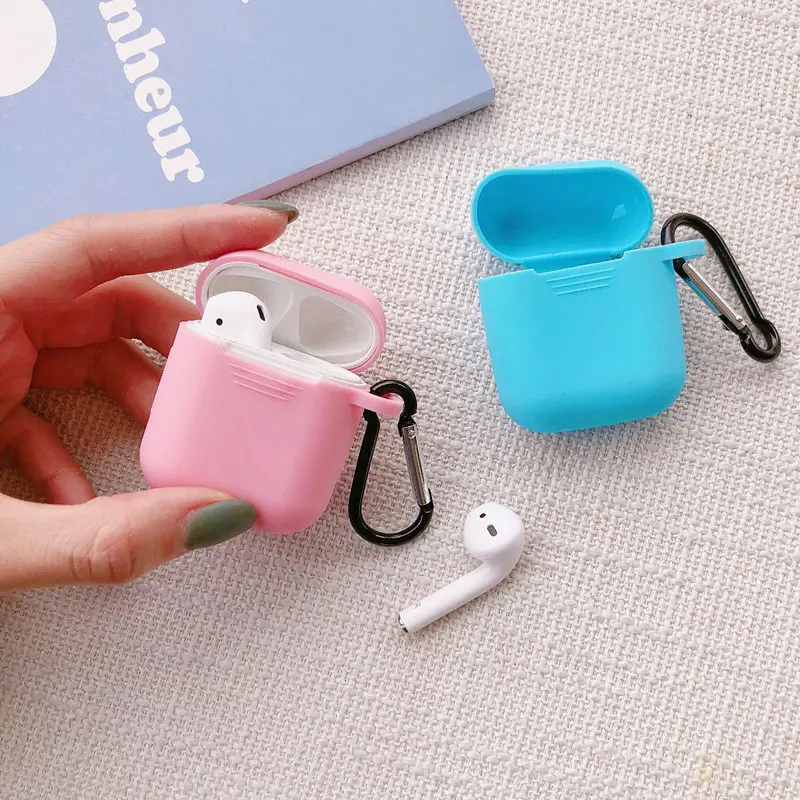 Для Airpods Bluetooth футляр для наушников для Apple Airpods с крюком TPU силиконовый чехол для iOS i10 i11 i12 i13 Tws чехол для наушников