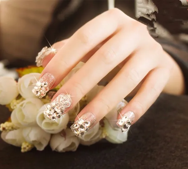 Champagne 1440pcs/lot SS16 Crystal Non Rhinestones For Nail Art Glass Strass Gem Stones Accessory DIY | Дом и сад