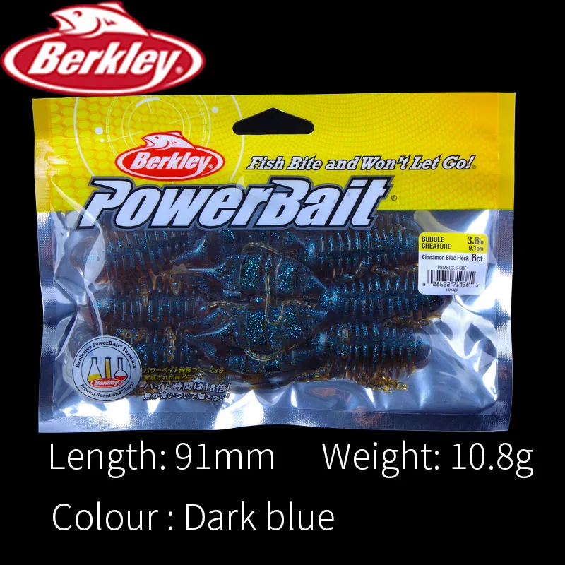 Бренд Berkley power Bait 6 шт. Мягкая приманка для рыбалки 9 1 см окуня костюм джиг головка