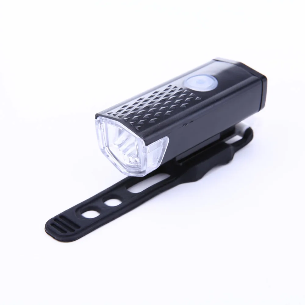 Bike Front Light Cycling Bicycle USB Rechargeable LED Lamp Waterproof High Power Head Flashlight Use for Handlebar 300LM 3 Mode | Спорт и