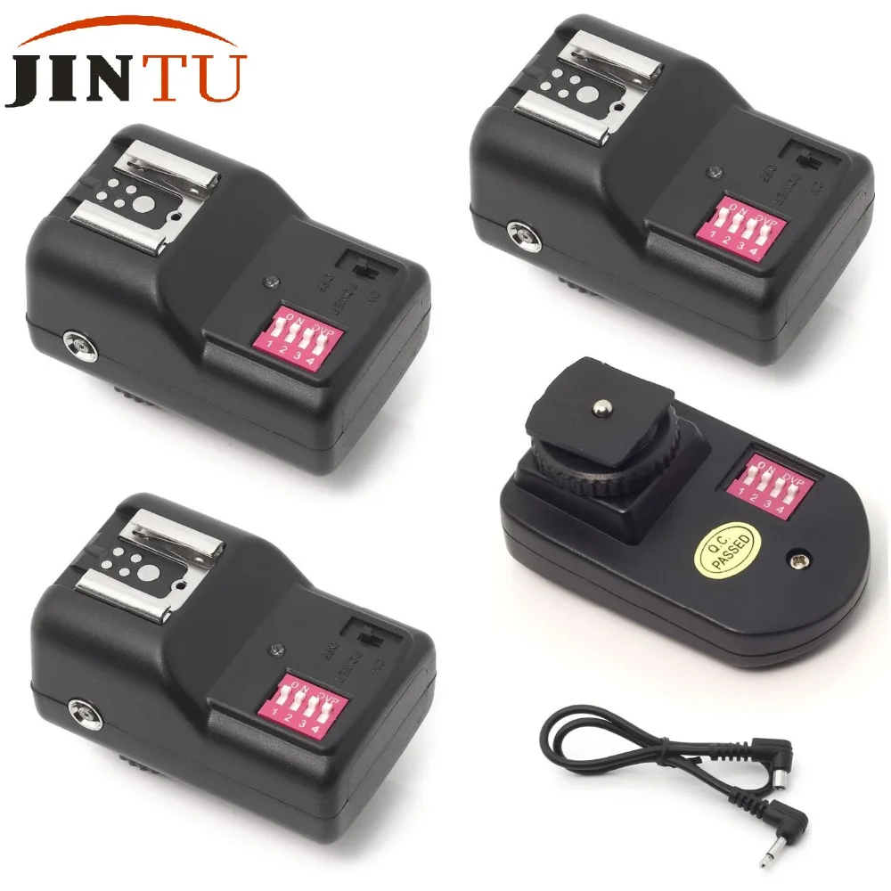 

JINTU PT-16 16 Ch Wireless Hot Shoe Flash Trigger Set + 3x Receivers for Canon 5D 5DII 5DIII 6D 7D 1DS 600D 550D 1100D 1000D