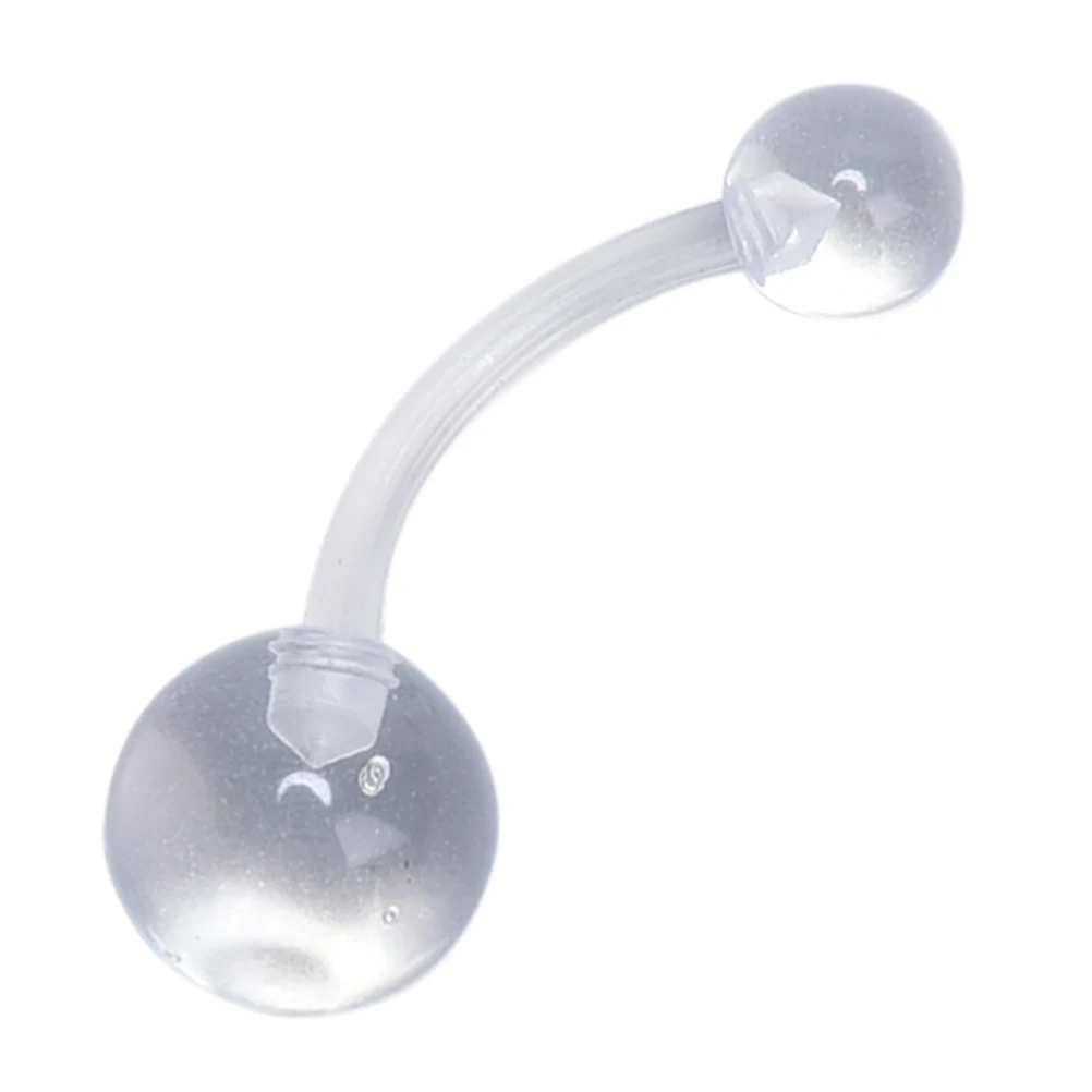 12 шт. гибкий пупок штанга кольца смешанный кнопки кольцо пирсинг для пупка