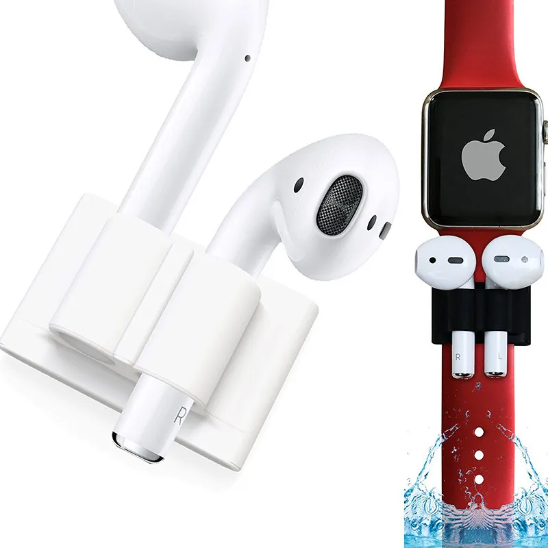 Anti-lost Silicone Holder for AirPods Case Winder Portable Strap Apple Accessories | Электроника