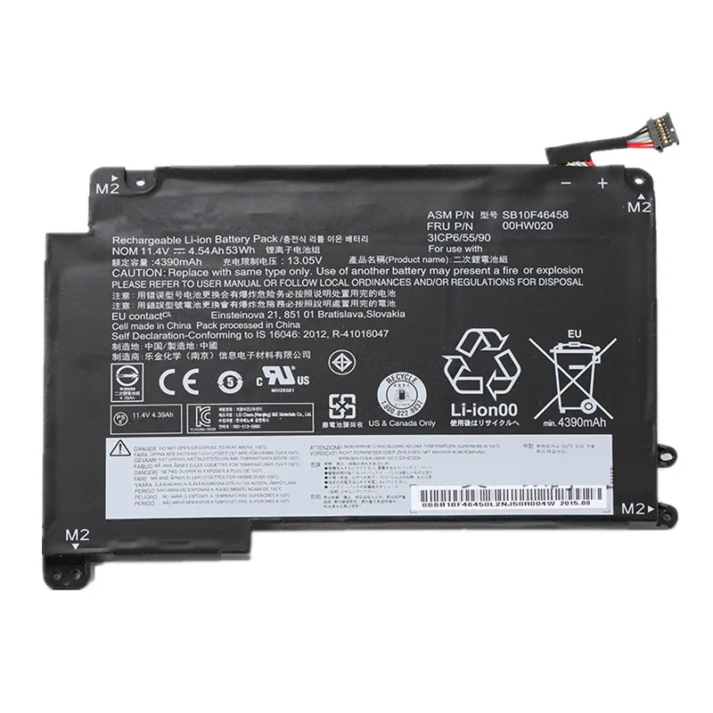 7XINbox 11 4 V 53Wh Оригинал 00HW021 00HW020 SB10F46458 Аккумулятор для ноутбука Lenovo YOGA14 YOGA 460