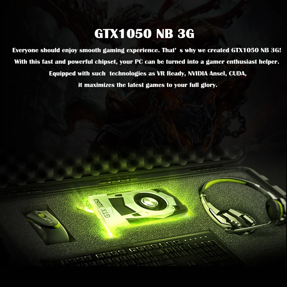 Красочные графическая карта для GTX1050 3g GDDR5 Очки виртуальной реальности VR Суперкомпактный размер игровой Графика карты 1468/1607 МГц GDDR5 96bit HD DP DVI-D Порты и разъёмы