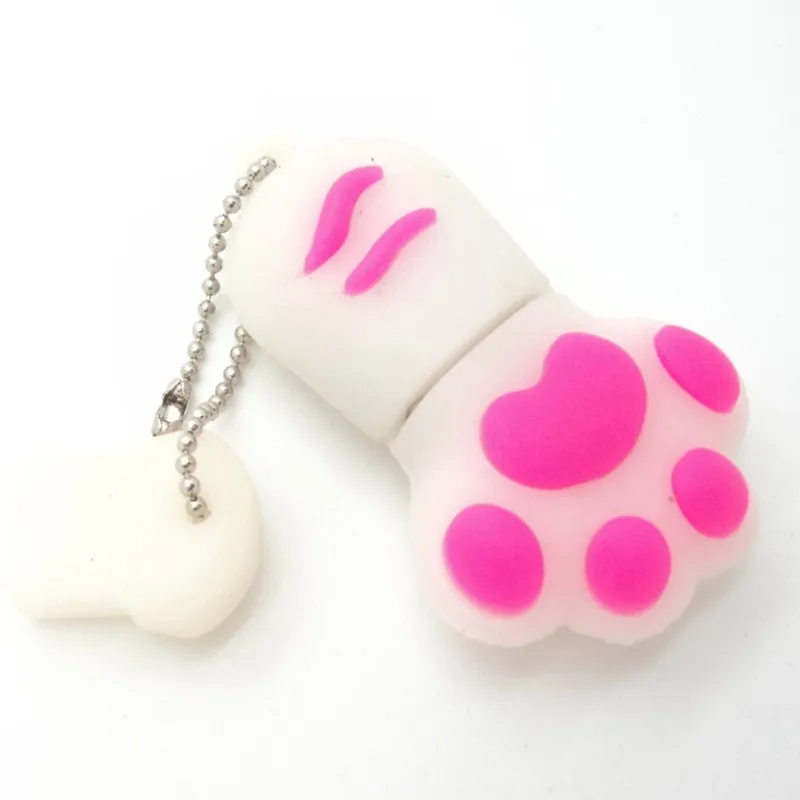 USB 2.0 Flash Drive pen driver 8GB 16GB Cartoon Cat paw shape 32GB Flash Pendrive Memory Stick Pen Thumb Drive Gift