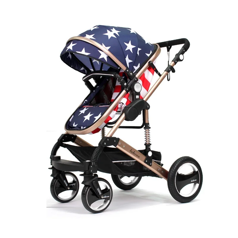 2016 Новинка дизайн складной алюминиевый роскошные Детские коляски 3 в 1 коляска