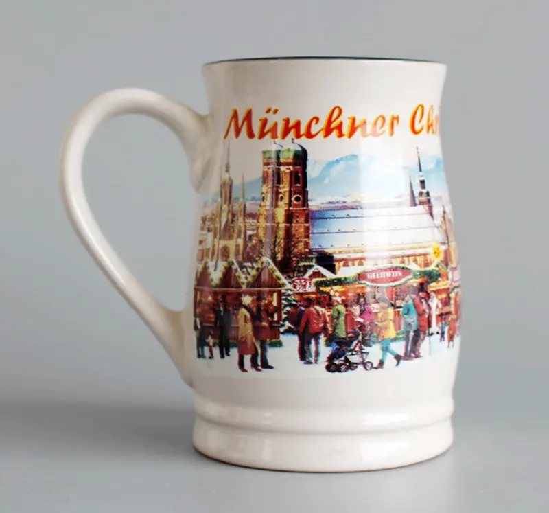 Marienplatz Munich Германия керамические стаканы для воды молочные сувенирные кружки