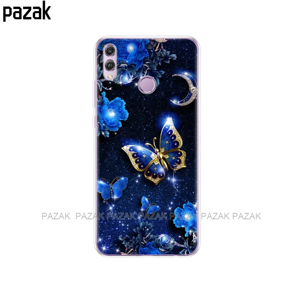 52274 Чехол для Huawei Honor 8x, чехол 6,5 дюйма, силиконовый мягкий ТПУ черный чехол для Honor 8 X, чехол с принтом, чехлы для телефонов - Цвет: 52274