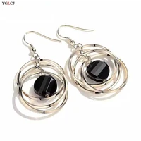 yglcj modern women earrings 2020 round big hoop smooth earrings simple style ears clear circle charm earrings for women jewelry