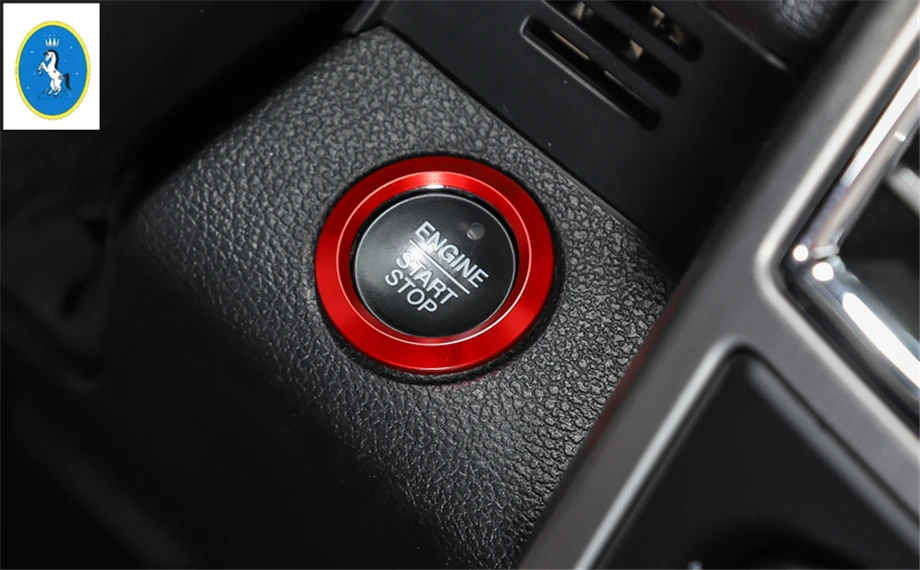Yimaautotrims новый стиль для Ford F150 2015 2016 2017 2018 металлический пусковой стоп двигатель