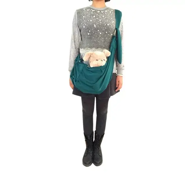 Сумка для переноски собак и кошек регулируемая слинг-переноска маленький