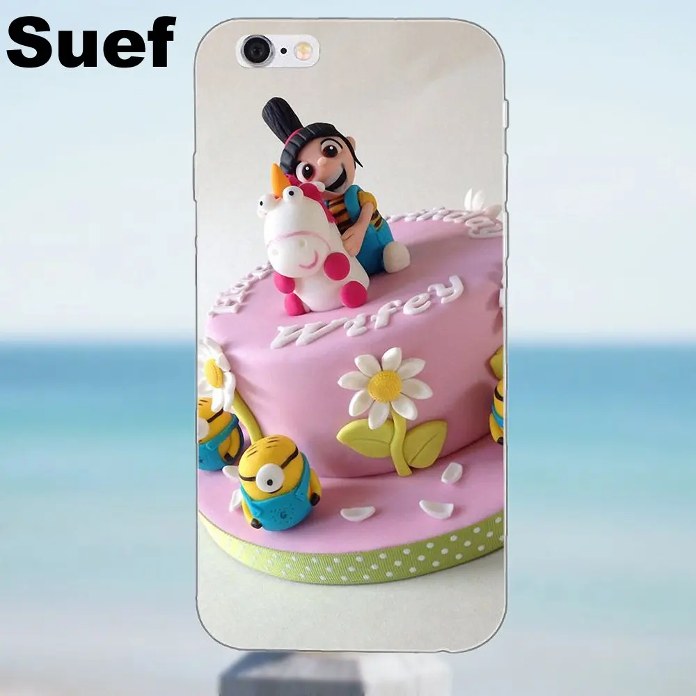 Suef Мягкий ТПУ Новое поступление Миньоны мой Единорог Агнес для iPhone X 4 4S 5 5S 5C SE 6 6S 7 8