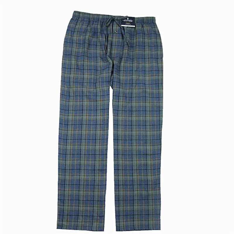Брюки мужские из 100% хлопка Фланелевые штаны на плоской подошве с завышенной