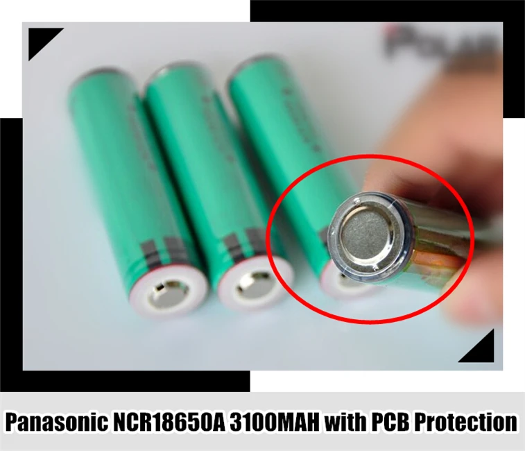 С печатной платой для Panasonic NCR18650A 3100 мАч 18650 3 6 В 7 в динамическая литий ионная