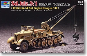 Полугусеничный кран Trumpeter масштаб 1/72 модель 07253 Sd. KFZ. 9/1 18 тонн | Игрушки и хобби