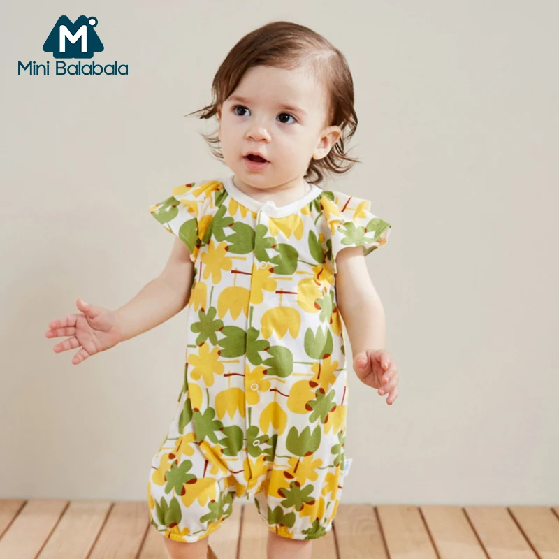 Мини комбинезон balabalaChildren для девочек тонкий Детский с коротким рукавом и
