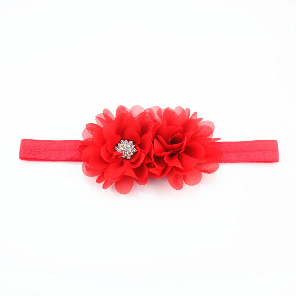 100 pcs/lot, Chiffon Flower Headband Hair Band Flower Party Wedding Accessories Birthday Party Shower Gift