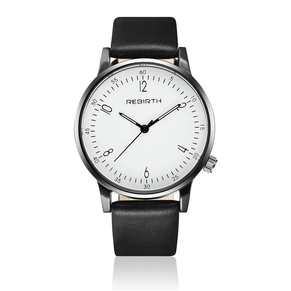 Часы REBIRTH Classic New Fancy унисекс мужские и женские кварцевые часы аналоговые модные