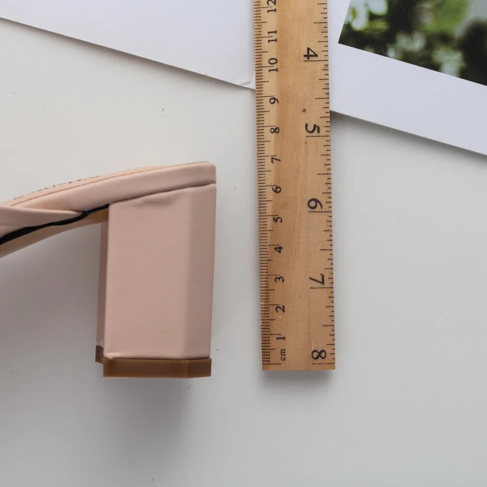 Шлепанцы без задника с открытыми пальцами Fenty Beauty шпильки женские тапочки 2019 на