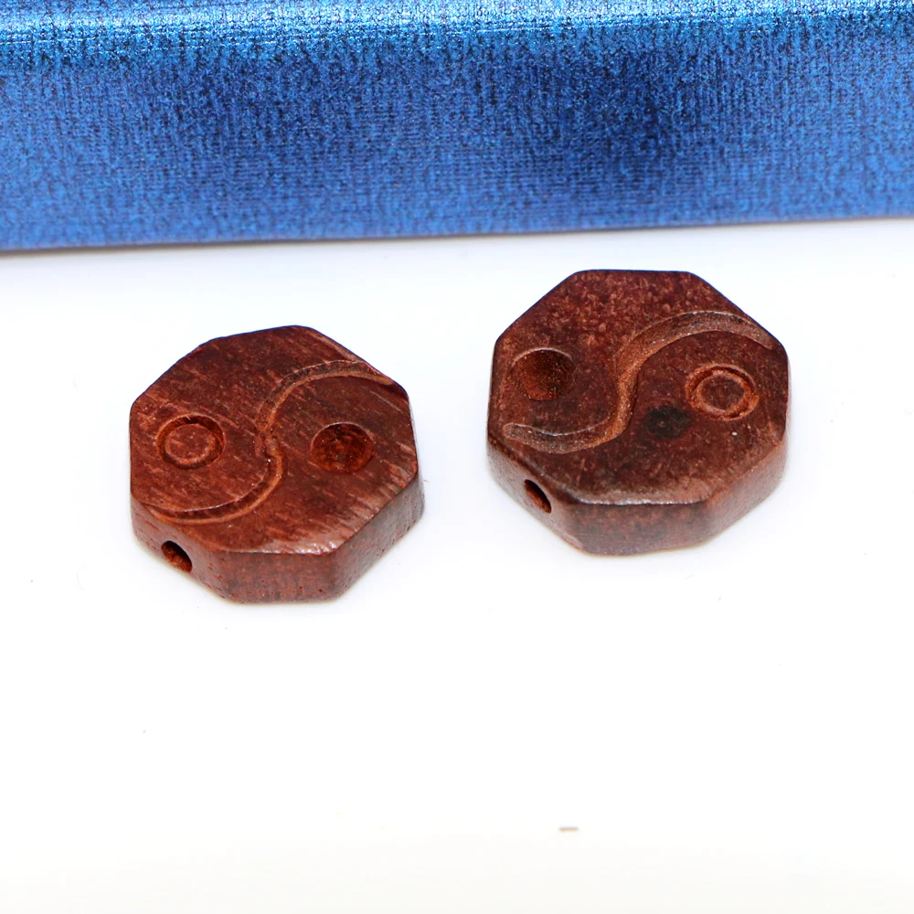 Маленькие листья красные флуоресцентные двусторонние бусины товары аксессуары