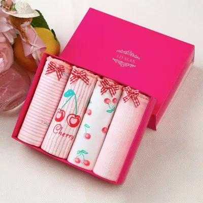 Женские трусики со средней посадкой Jian Peng милые с принтом вишни Привлекательные